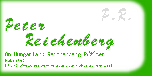 peter reichenberg business card